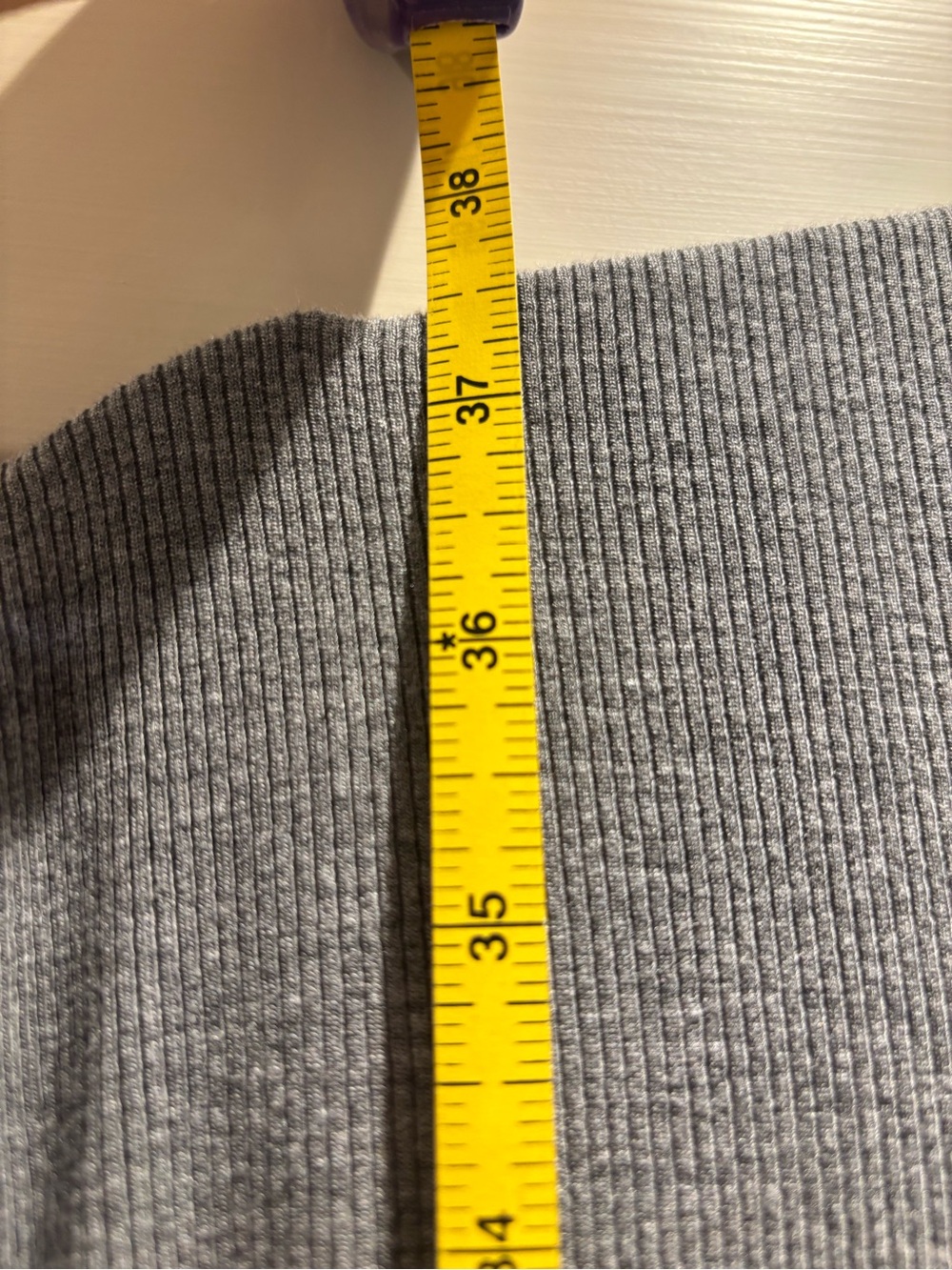 Soma Ribbed Gray Open-Front Cardigan - Picture 6 of 10